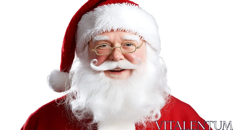 Santa Claus Portrait for Christmas AI Image