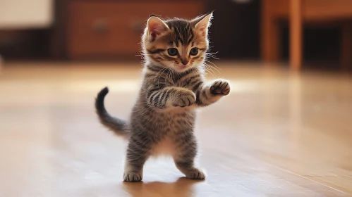 Curious Kitten Indoors