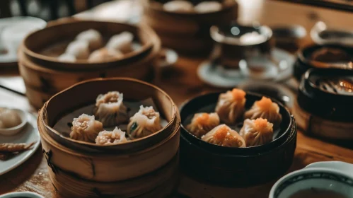 Delicious Dim Sum on a Table | Food Photography