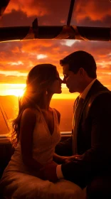Romantic Sunset - A Cherished Moment from a Honeymoon