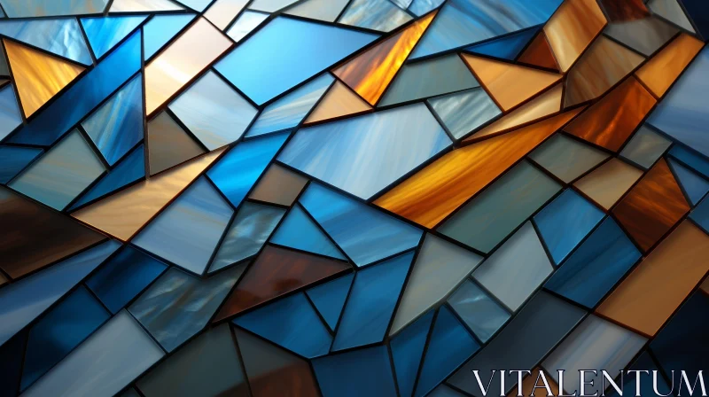 Colorful Glass Mosaic Artwork AI Image