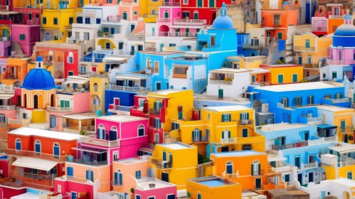 Colorful Houses in a Square: A Captivating Architectural Composition