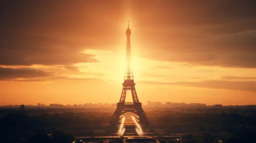 Eiffel Tower at Sunset: A Captivating View of Paris