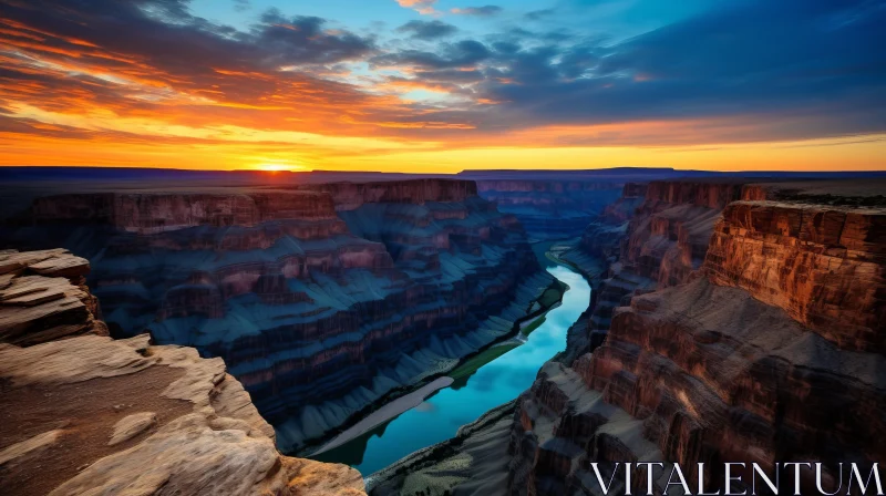 Stunning Sunrise Over Grand Canyon | National Geographic Photo AI Image