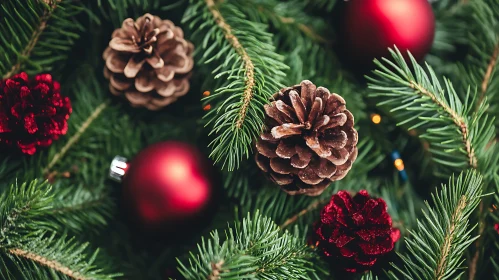 Decorative Christmas Tree Close-Up