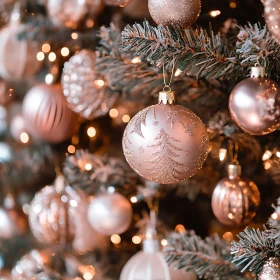 Enchanting Christmas Tree with Shimmering Ornaments