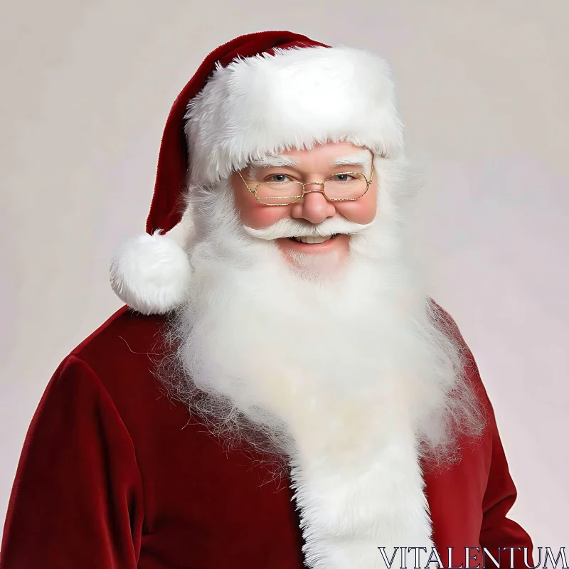 Festive Santa Claus with Glasses