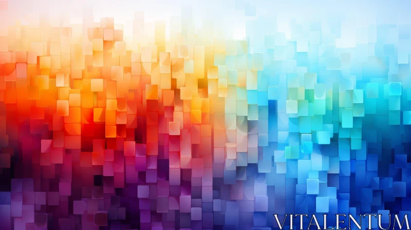 AI ART Colorful Geometric Abstract Background