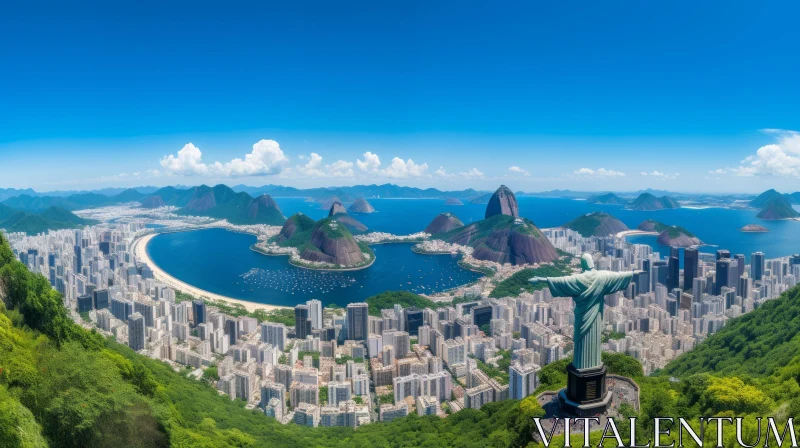 AI ART Panoramic Skyline View of Rio de Janeiro, Brazil | National Geographic Photo