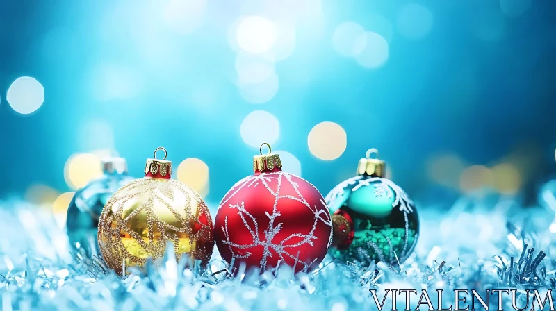 AI ART Festive Christmas Ornaments