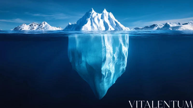 AI ART Iceberg in Antarctic Waters