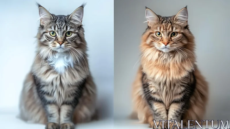 AI ART Regal Feline Companions