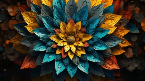 Intricate Geometric Flower Animation Artwork