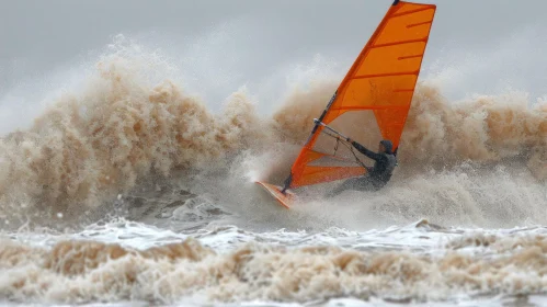 Thrilling Windsurfing Adventure: Conquer the Massive Waves