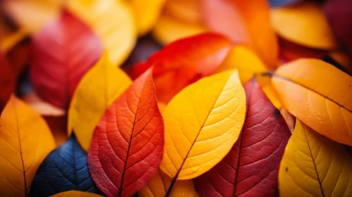 Bold Chromatic Autumn Leaves - A Colorful Spectrum