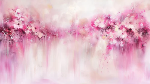 Delicate Floral Painting - Dreamy and Romantic Artwork