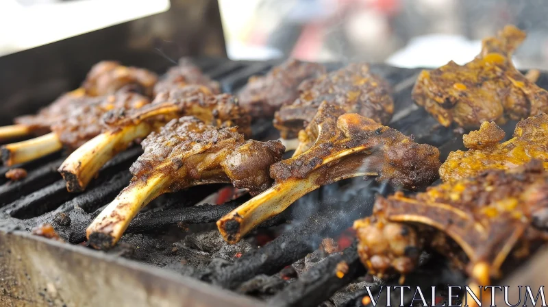 Delicious Grilled Lamb Chops: A Visual Feast AI Image