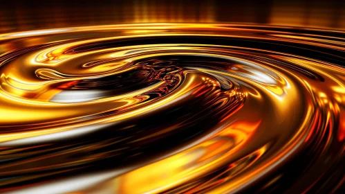 Golden Liquid with Smooth Surface: A Captivating and Intriguing Image