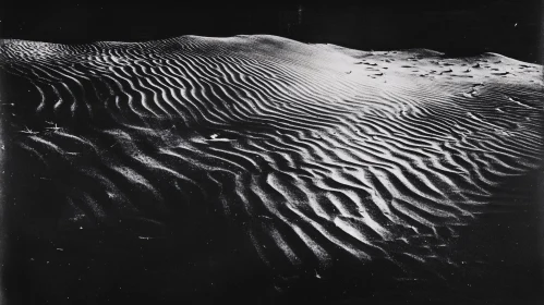 Black and White Sand Patterns