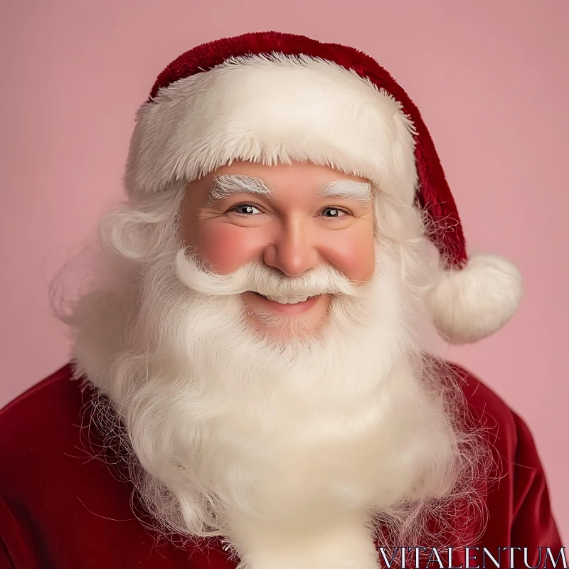 Merry Santa with Classic Red Hat