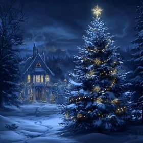 Holiday Evening in Snowy Wonderland