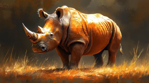 Wildlife Art: Rhino