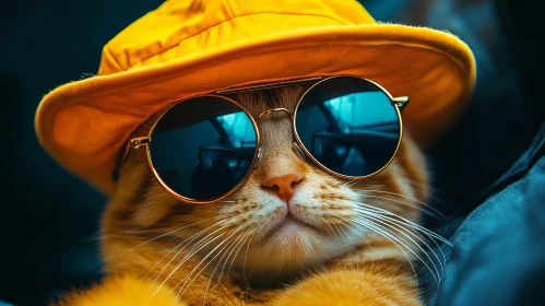 Cool Cat with Sunglasses