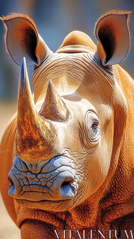 AI ART Portrait of a Rhinoceros