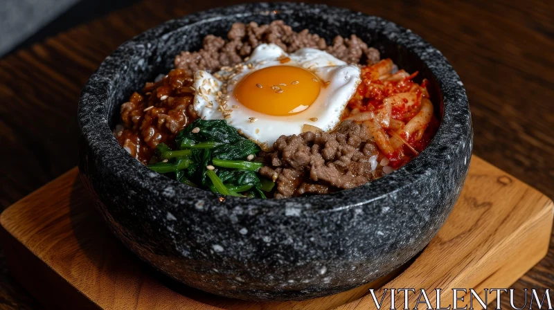 AI ART Delicious Dolsot Bibimbap: A Flavorful Korean Rice Dish