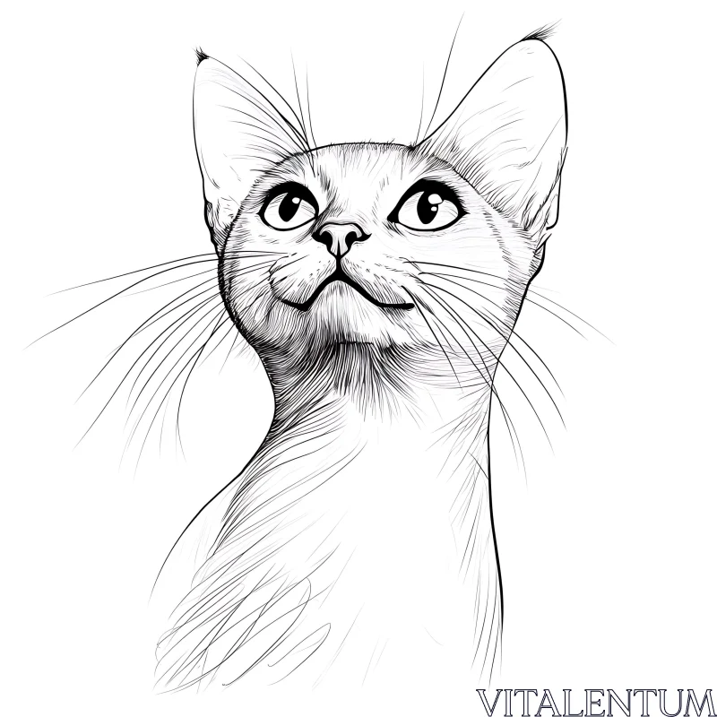 AI ART Intricate Cat Illustration