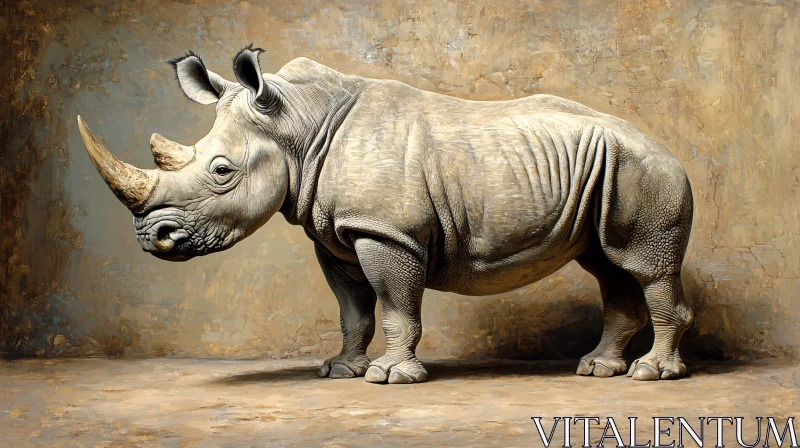 AI ART Artistic Depiction of a Rhinoceros