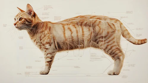 Feline Anatomy Illustration