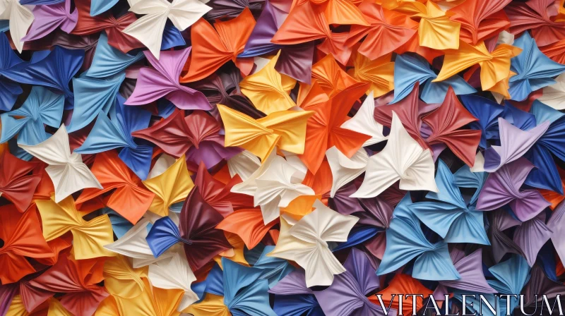 Colorful Origami Butterflies Wall Art AI Image