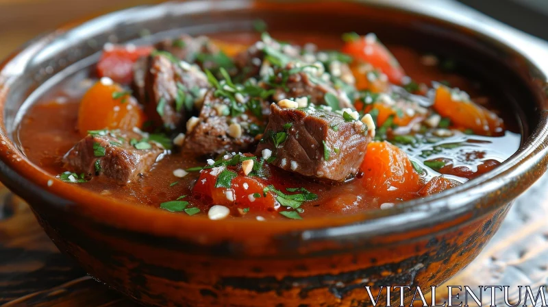 Savory and Rustic Beef Stew - A Culinary Delight AI Image