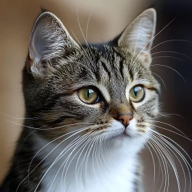 Striking Tabby Cat Portrait