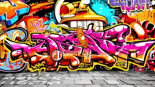 Colorful Graffiti Wall Art: A Captivating Photo