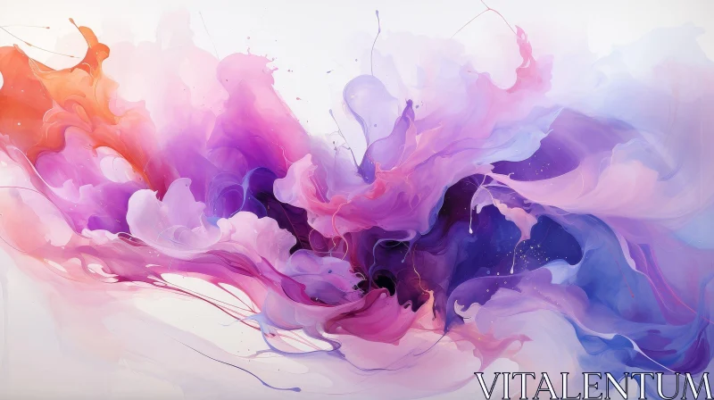 Energetic Abstract Painting | Colorful Artwork AI Image