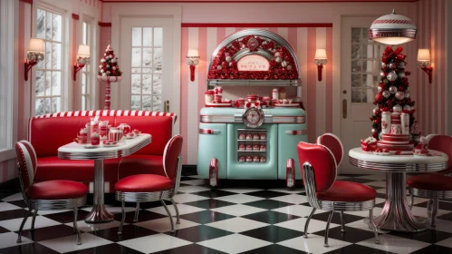 Whimsical Retro Dining Room with Candy-Coated Aesthetics