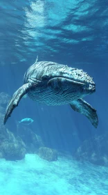 Graceful Whale in Oceanic Splendor