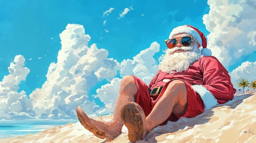 Beachside Santa in the Sunshine