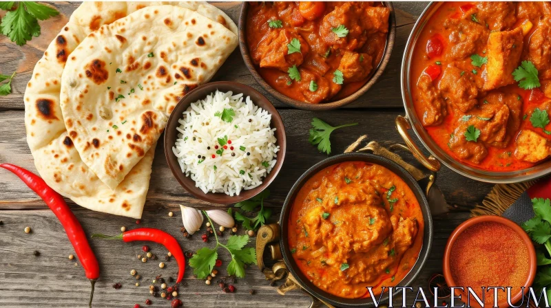 Exquisite Indian Food: A Visual Feast of Flavors AI Image