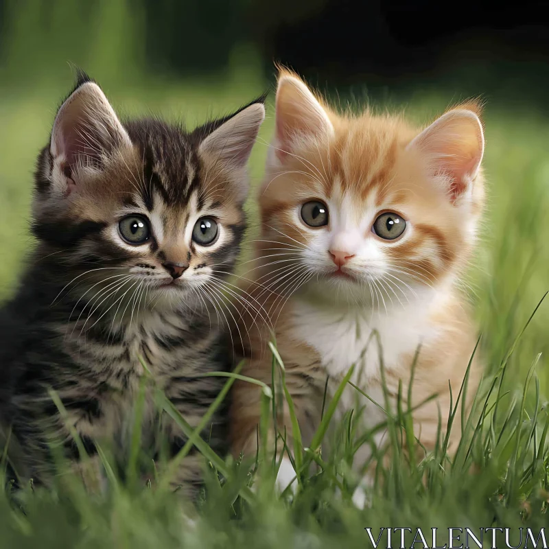 Cute Feline Companions AI Image