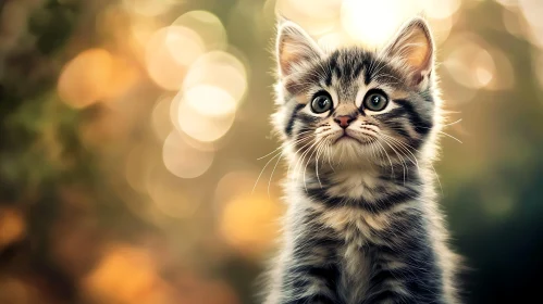 Charming Portrait of a Cute Kitten