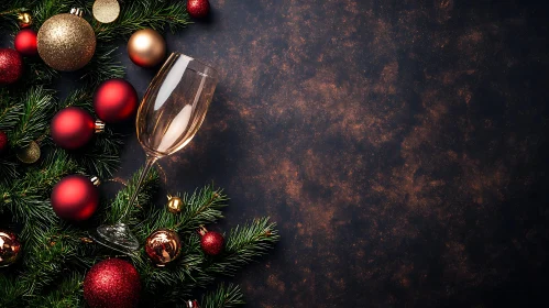 Holiday Decor with Glass and Baubles