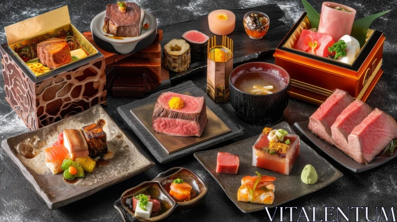 Exquisite Japanese Dishes: A Feast for the Senses AI Image