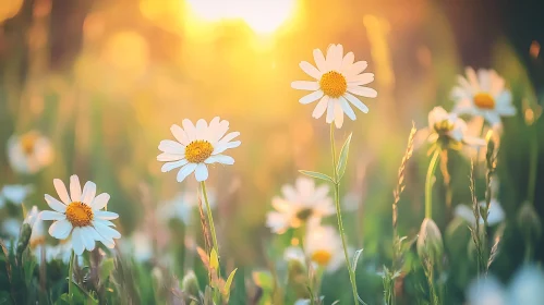 Golden Hour Daisies