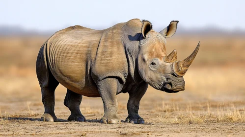 Rhinoceros in Natural Habitat