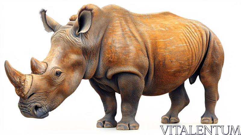 AI ART Rhinoceros in Detailed Portrait