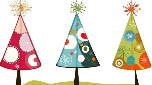 Geometric Christmas Tree Art