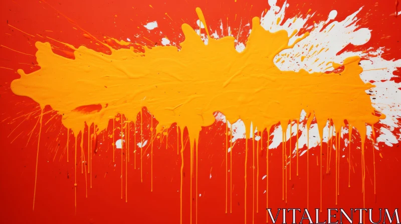 Abstract Painting in Red and Orange AI Image